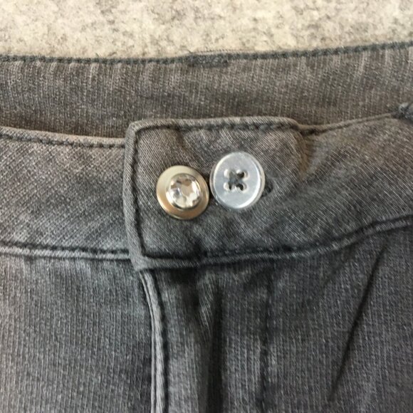 Dream Jeannes Quacker Factory Jeans 10 30 High Rise Boot Gray Soft Stretch Solid - Picture 5 of 14